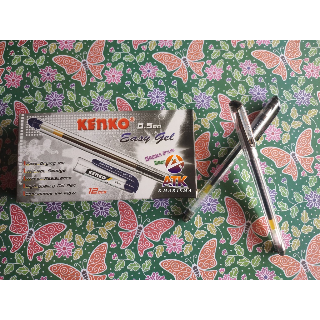 Jual Pulpen Kenko Easy Gel Mm Hitam Shopee Indonesia