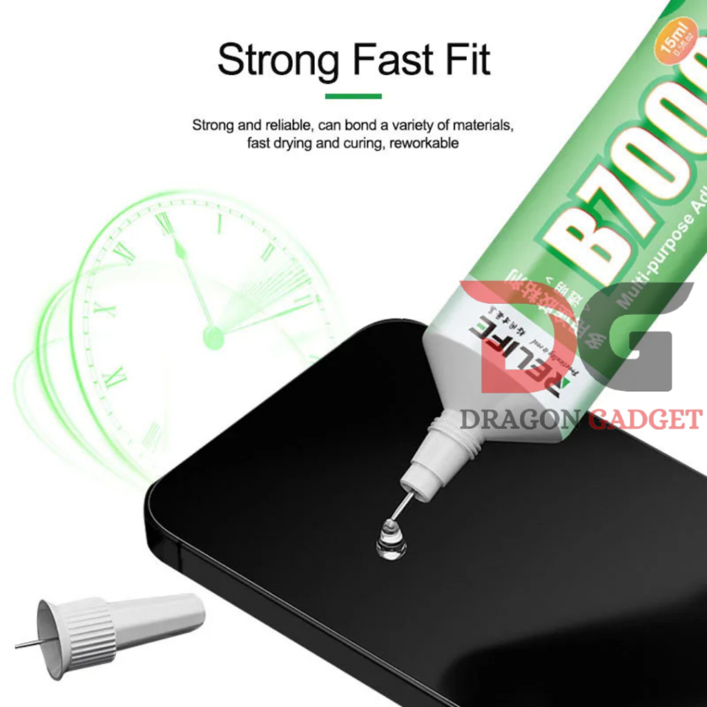 Jual RELIFE lem B7000 15ml, 50ml,110ml lem Bening/Clear perekat LCD