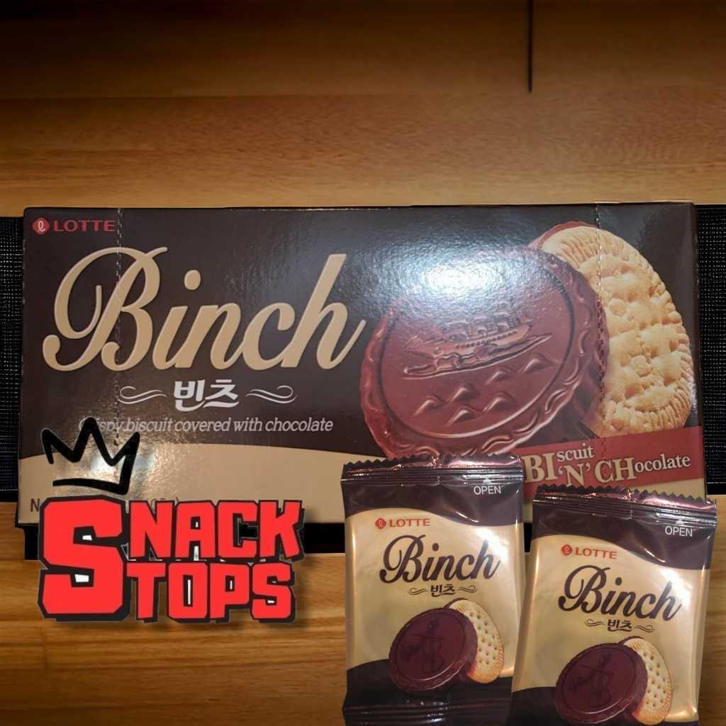 Jual LOTTE Binch Biscuit & Chocolate Crispy Biscuit 102G | Shopee Indonesia