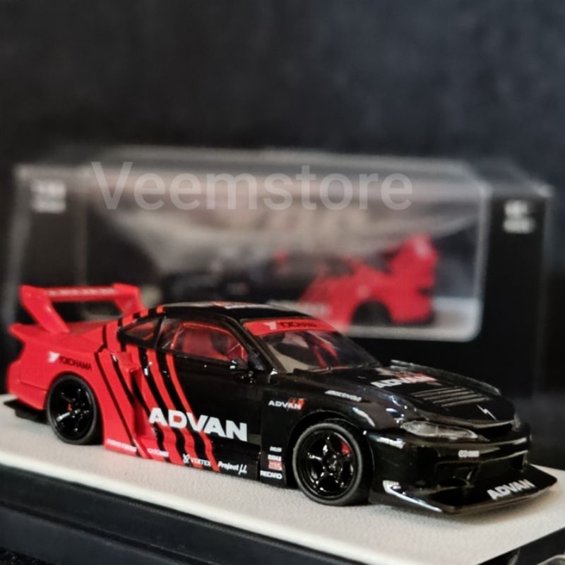 Jual Die Cast 1:64 Nissan Silvia S15 LBWK Advan [TPC] | Shopee Indonesia