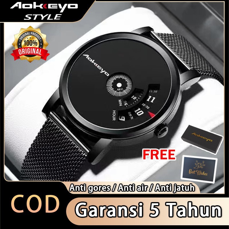 Jual Aokeyo S230 Jam Tangan Pria Anti Air Ori Luxury Bisnis Quartz