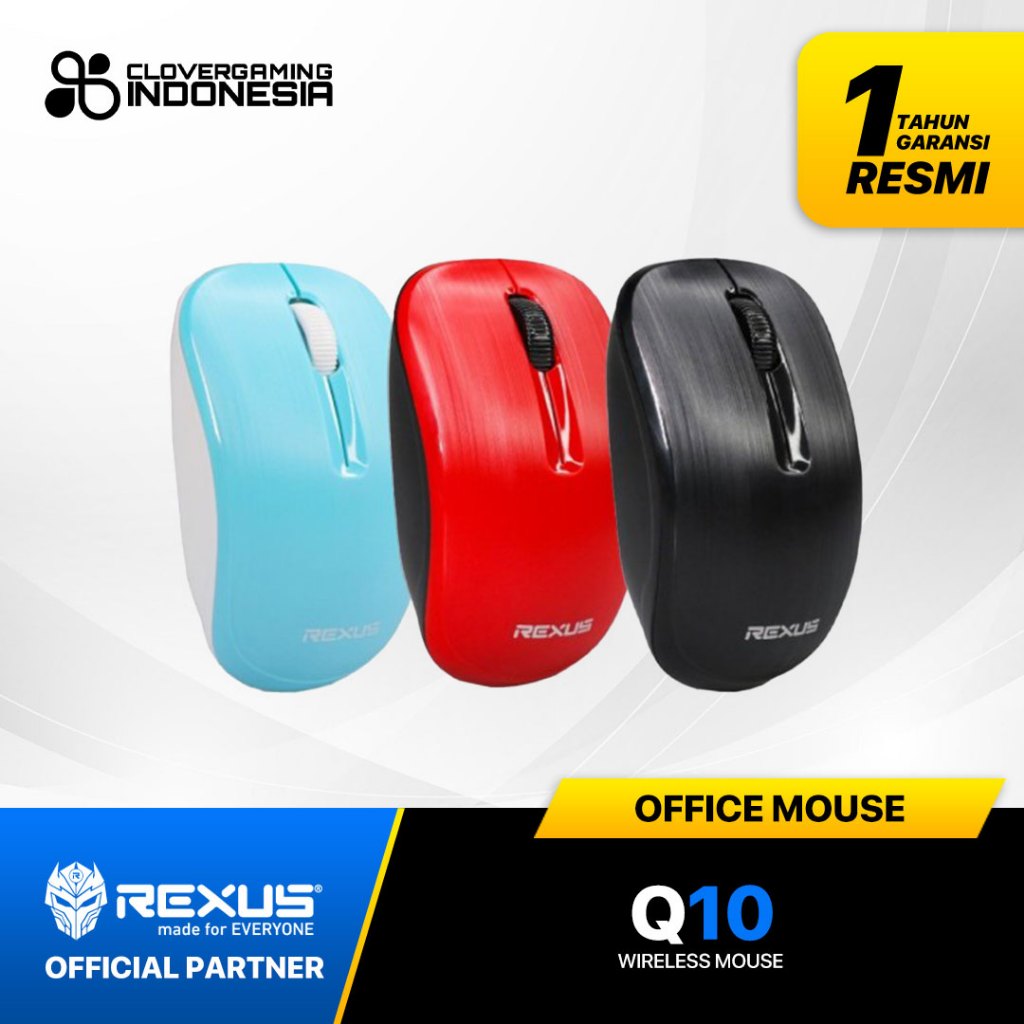 Jual Rexus Q10 / Q-10 NAVA Bluetooth Wireless Mouse Office Silent Click ...