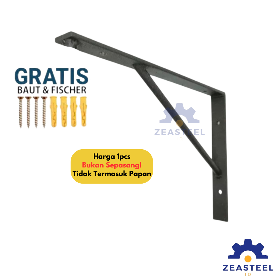 Jual Bracket Besi Siku Rak Dinding Susun Tebal | Shopee Indonesia