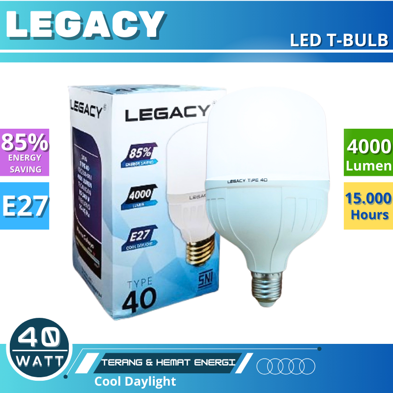 Jual Lampu Led LEGACY Lampu Led Kapsul LEGACY 40 Watt Putih/6500K ...