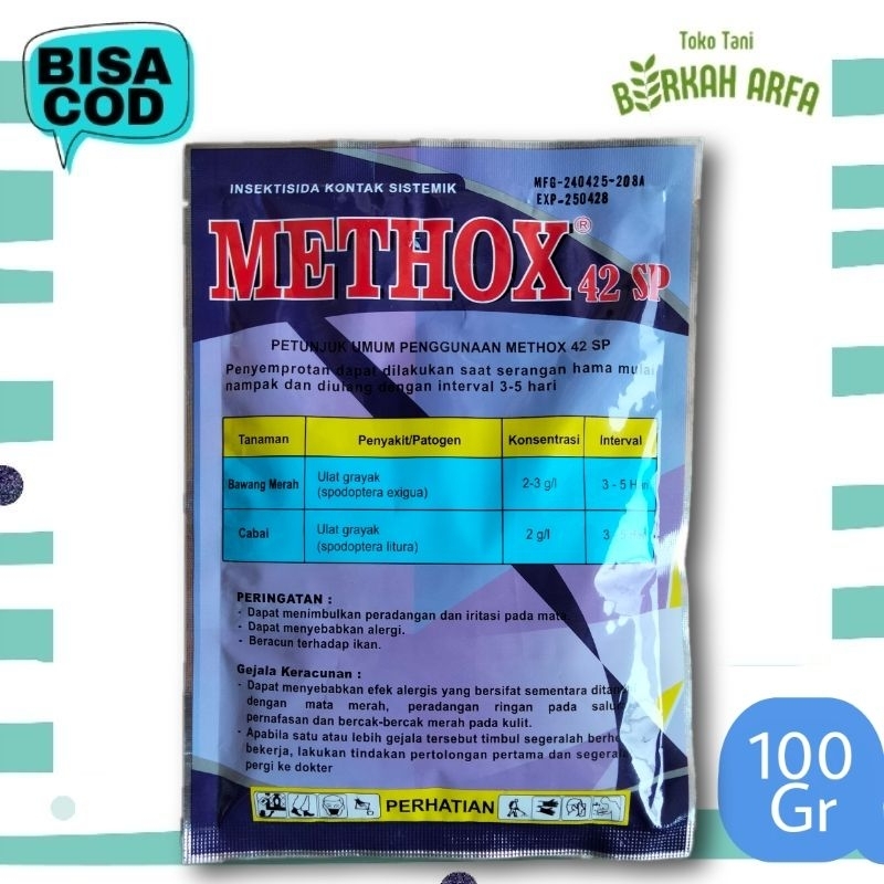Jual Insektisida Methox 42 SP 100 gram Insektisida Kontak Sistemik ...
