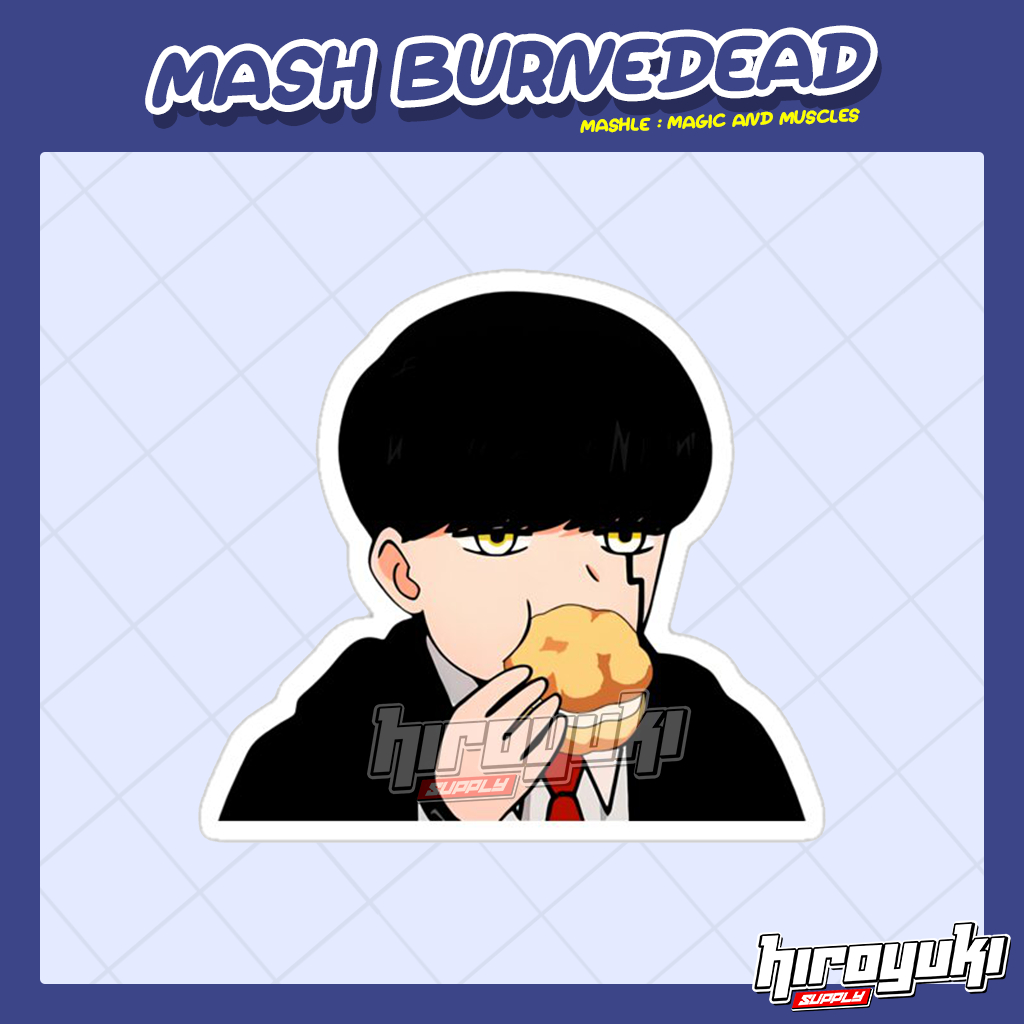 Jual Sticker Anime Mash Burnedead Mashle : Magic And Muscles | Shopee ...