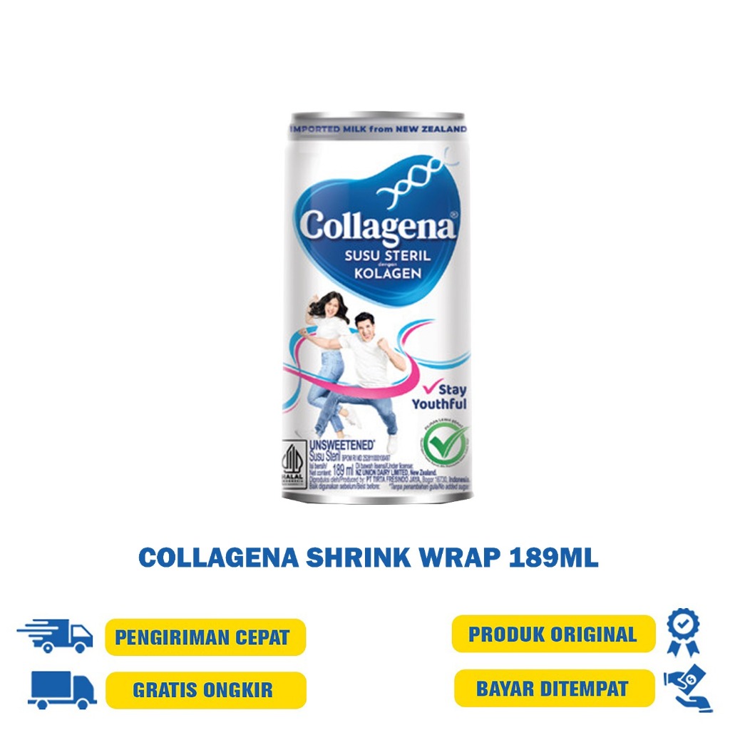 Jual COLLAGENA shrink wrap susu steril kolagen 189ML | Shopee Indonesia