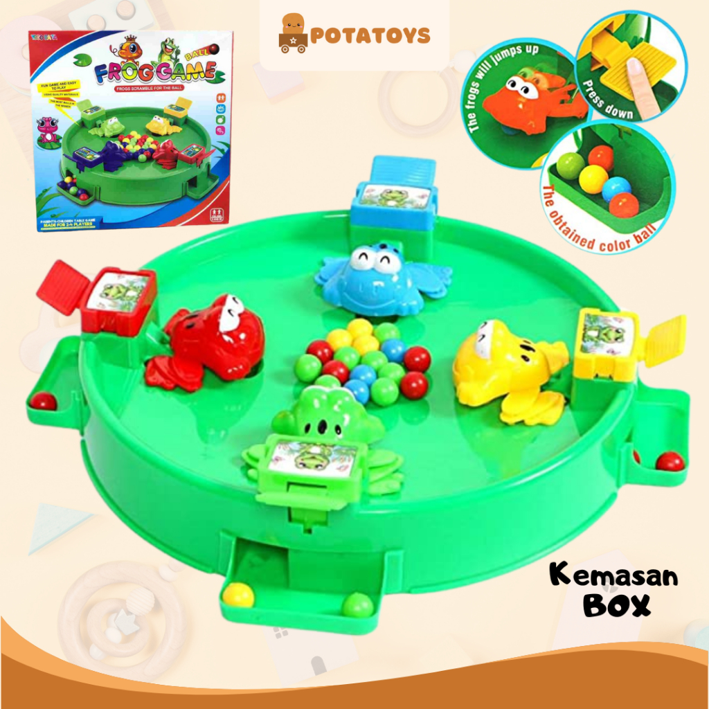 Jual Mainan Anak Frogs Game Scramble Ball / Hungry Frogs / Mainan Katak ...