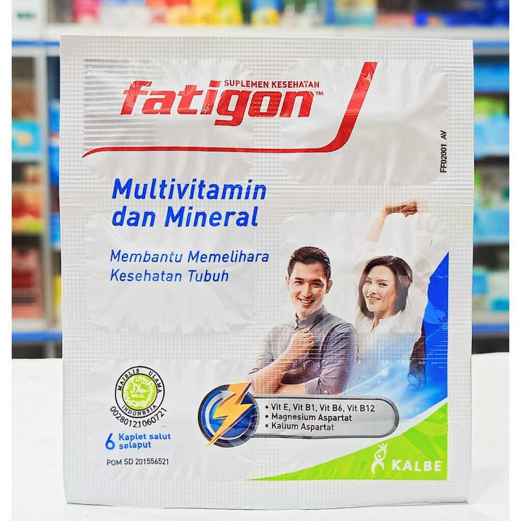 Jual Fatigon SPIRIT & MULTIVITAMIN 𝟏 𝐒𝐓𝐑𝐈𝐏 𝐈𝐒𝐈 𝟔 𝐊𝐀𝐏𝐋𝐄𝐓 - Suplemen ...