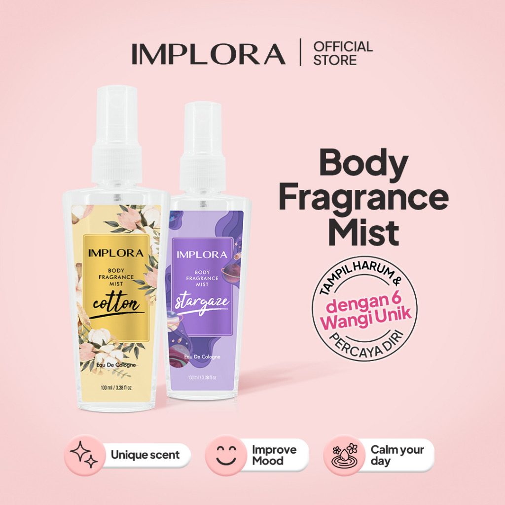 Jual IMPLORA BODY FRAGNANCE MIST 100ml | Shopee Indonesia