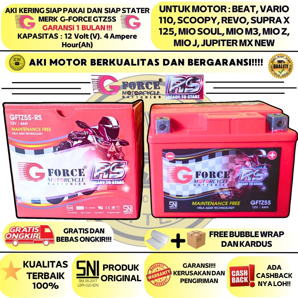 Jual AKI MOTOR SCOOPY, VARIO KARBU, SUPRA X 125, KARISMA, CS1, KIRANA