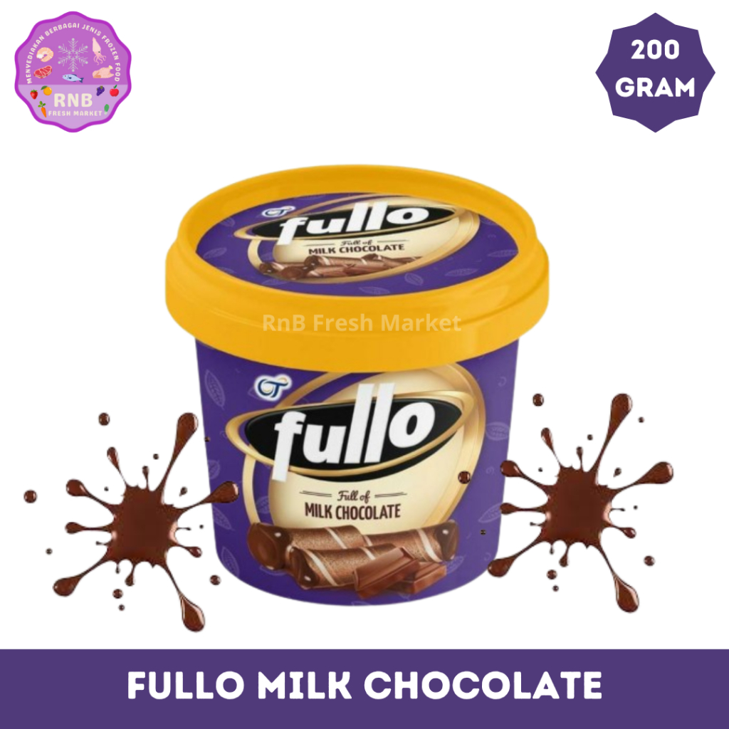 Jual Fullo Wafer Roll Rasa Cokelat Susu Netto 200 Gram | Shopee Indonesia