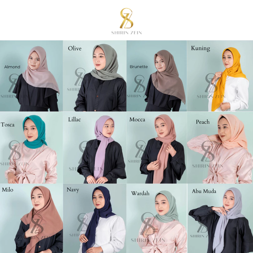Tampilan Jilbab Segiempat Bella Square