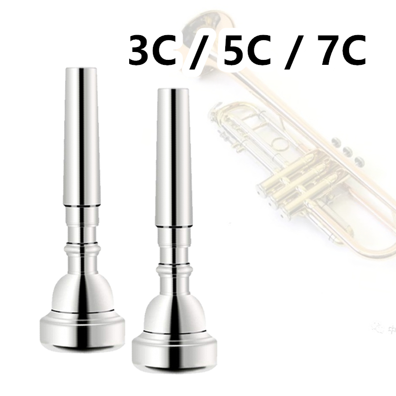 Jual 3C 5C 7C Mouthpiece Terompet Trumpet Silver Plated Horn Pipe Mouth