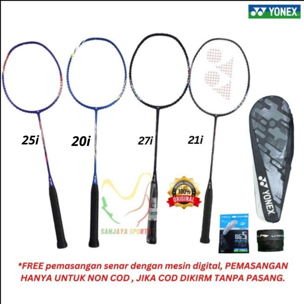 Jual RAKET BADMINTON YONEX ASTROX LITE 21i 27i || VOLTRIC 20i 25i ...