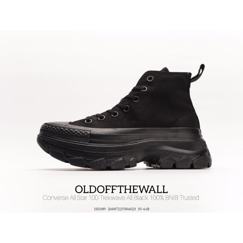SEPATU Converse All Star 100 Trekwave Hi Triple Black
