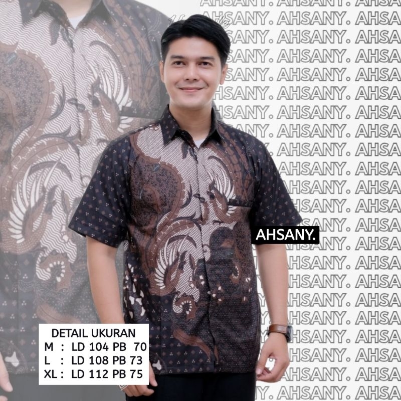 Jual Batik Pria Lengan Pendek Halus Terbaru motif Cocok Seragam nikah