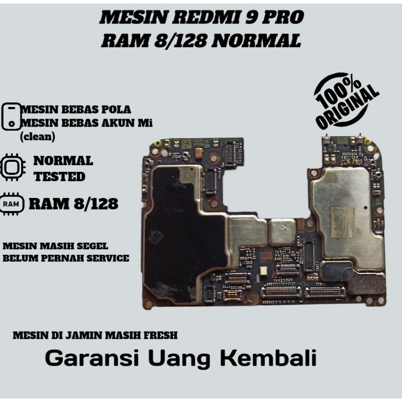 Jual MESIN REDMI NOTE 9 PRO RAM 8/128 NORMAL TINGGAL PASANG | Shopee ...