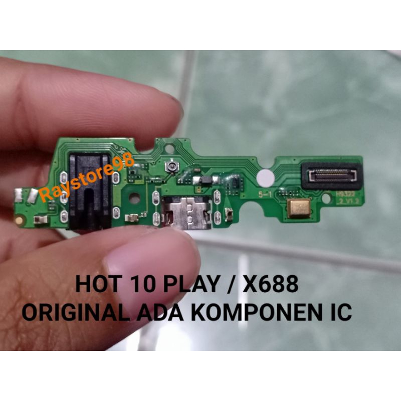 Jual Flexibel Charger Infinix Hot 10 Play Original Ada Komponen Ic Flexible Papan Konektor Cas