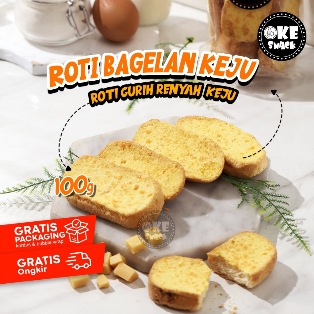 Jual Roti Kering Tradisional Bagelan Keju 100g | Shopee Indonesia