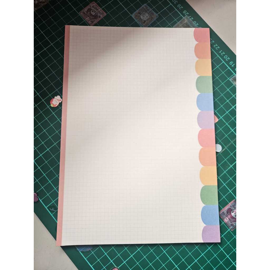 Jual [ORGM] UKURAN B5 Buku Tulis Notepad Memopad Warna Pelangi Isi 30 ...