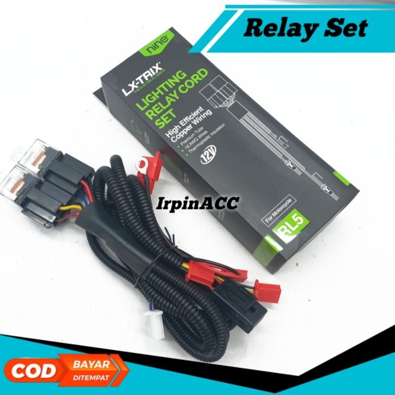 Jual RELAY SET 2 RELAY LAMPU TEMBAK LASER NINE LX-TRIX RL3 RL5 UNTUK ...