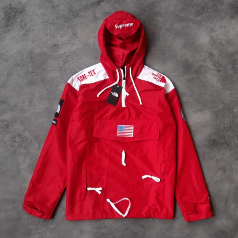 Jual HAKKAN . COD JACKET PRIA JAKET THE NORTH FACE X SUPREME RED ...