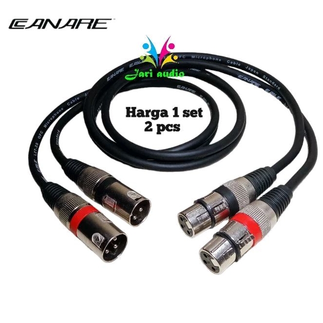 Jual kabel canon xlr female to xlr male / mixer ke equalizer ke