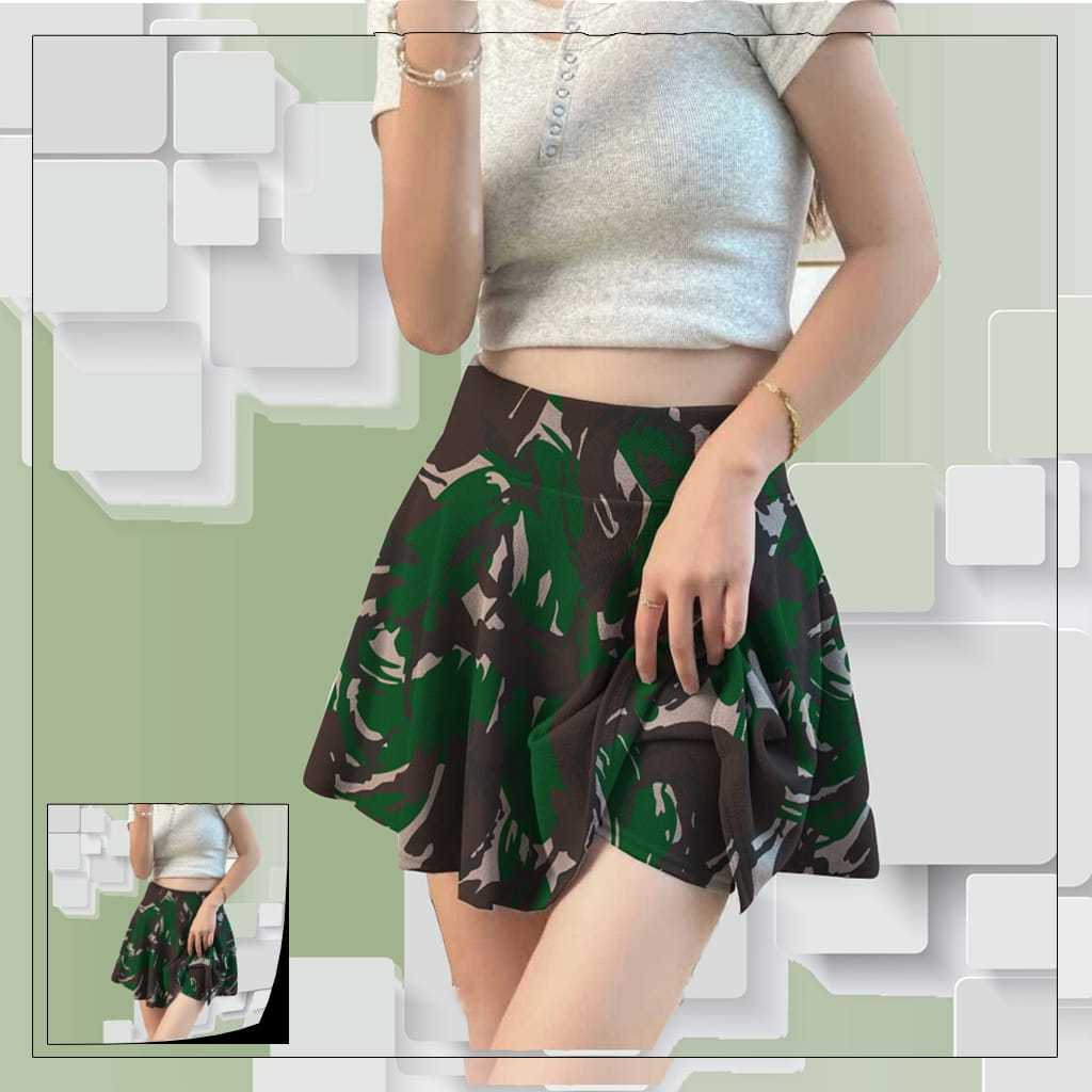 Jual Rok Pendek Loreng NKRI/Rok Senam/ROK Jogging | Shopee Indonesia