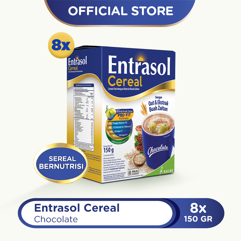 Jual 8 Pack Entrasol Cereal Chocolate(5 Sachet @30gr) | Shopee Indonesia