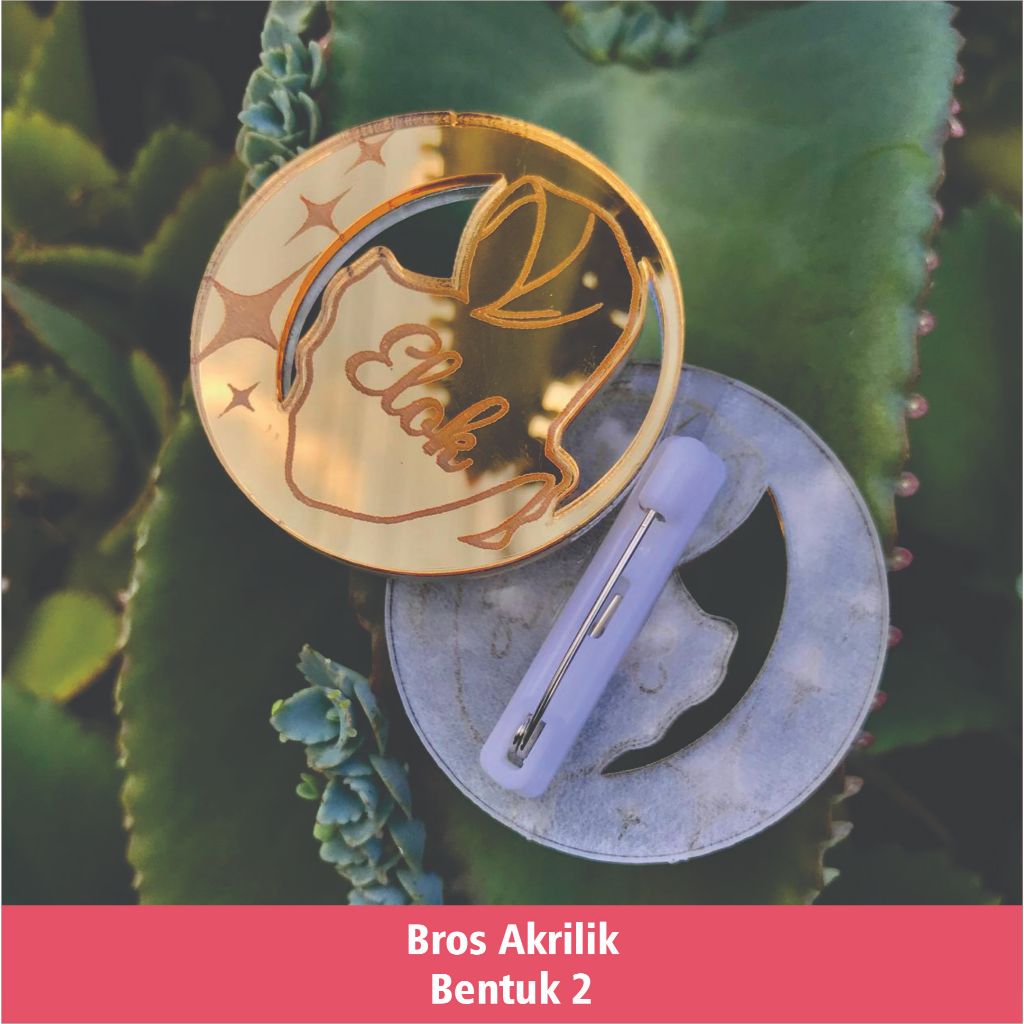 Jual BROS AKRILIK GOLD CUSTOM NAMA | PIN BROSS HIJAB JILBAB | Shopee ...