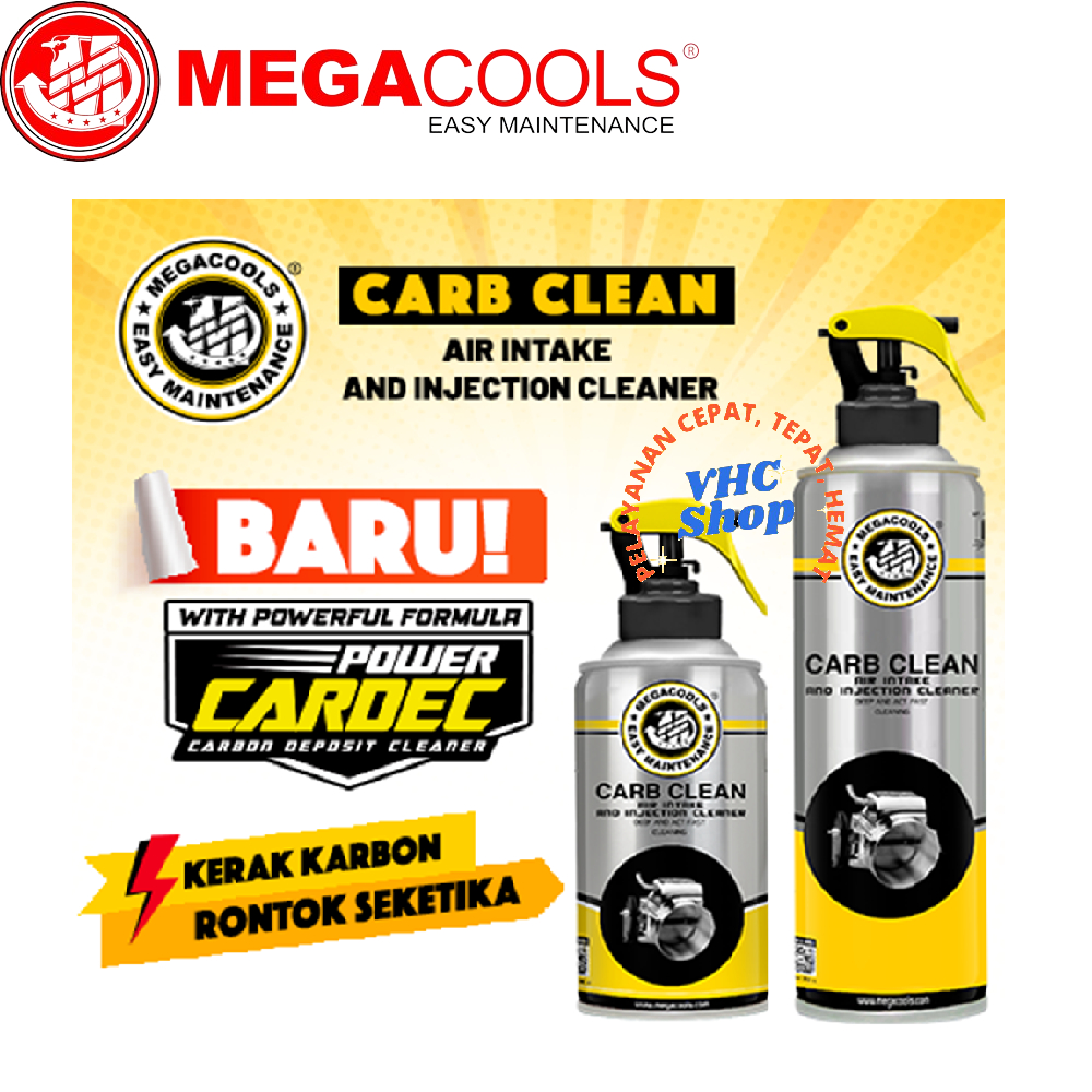 Jual MEGACOOLS CARB CLEAN And Air Intake and Injector Cleaner Original ...