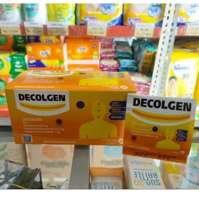 Jual DECOLGEN FLU 1 STRIP / OBAT SAKIT KEPALA FLU HIDUNG TERSUMBAT ...