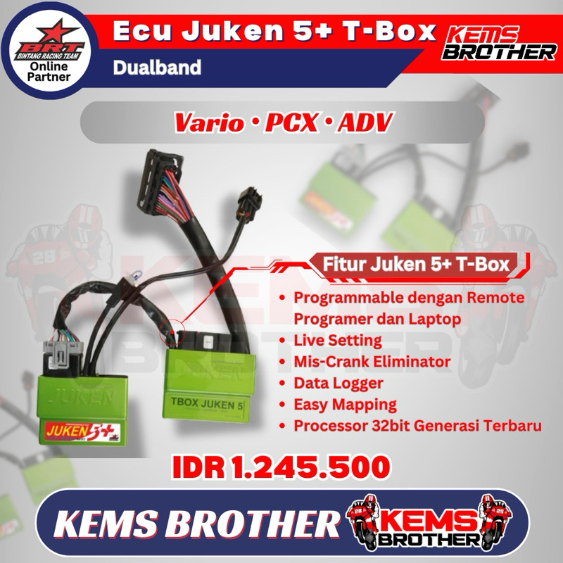 Jual ECU Juken 5+ Dualband Hijau + TBOX BRT Original - Vario 125 150 160, PCX  150 160, ADV 150 160 | Shopee Indonesia