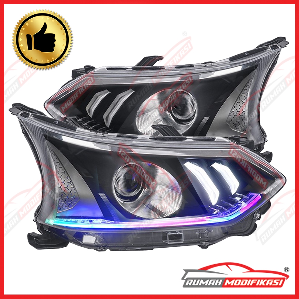 Jual HEADLAMP - TOYOTA AVANZA 2016 -2018 - LIGHT BAR - BILED - RGB ...
