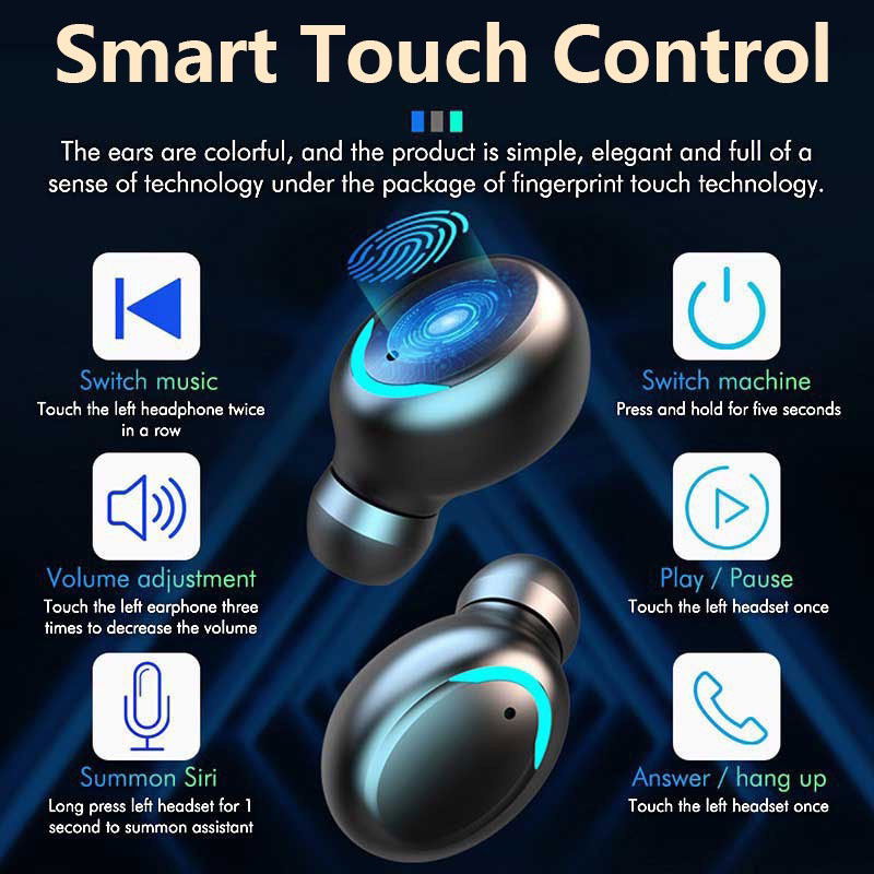 Jual BMP-Earphone TWS F9 original anti air Bluetooth Headphone dengan ...