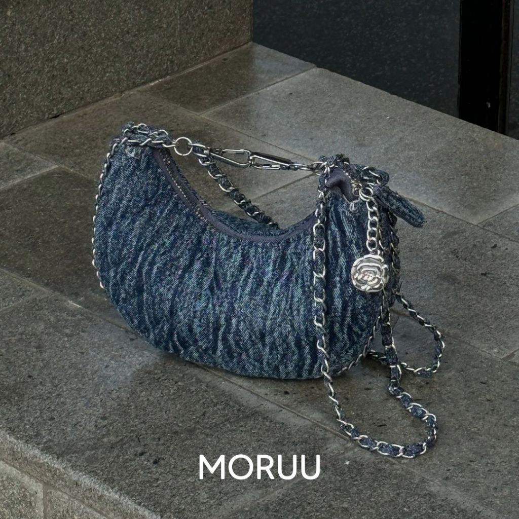 Jual MORUU - Cassie Bag - Tas Selempang Slingbag Denim Wanita | Shopee ...