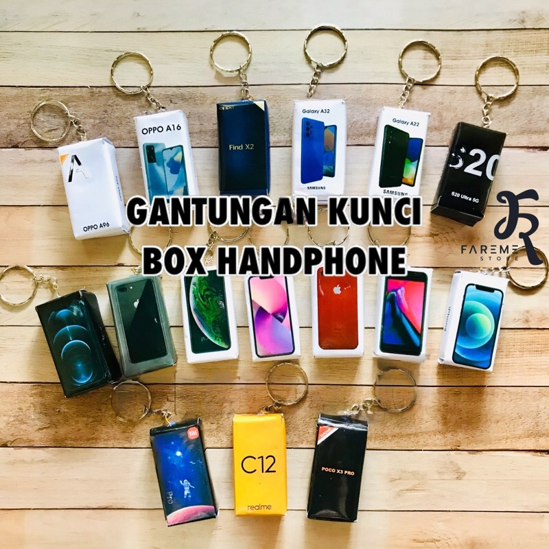 Jual Gantungan Kunci Miniatur Kotak Box HP / Souvenir Gantungan Kunci ...