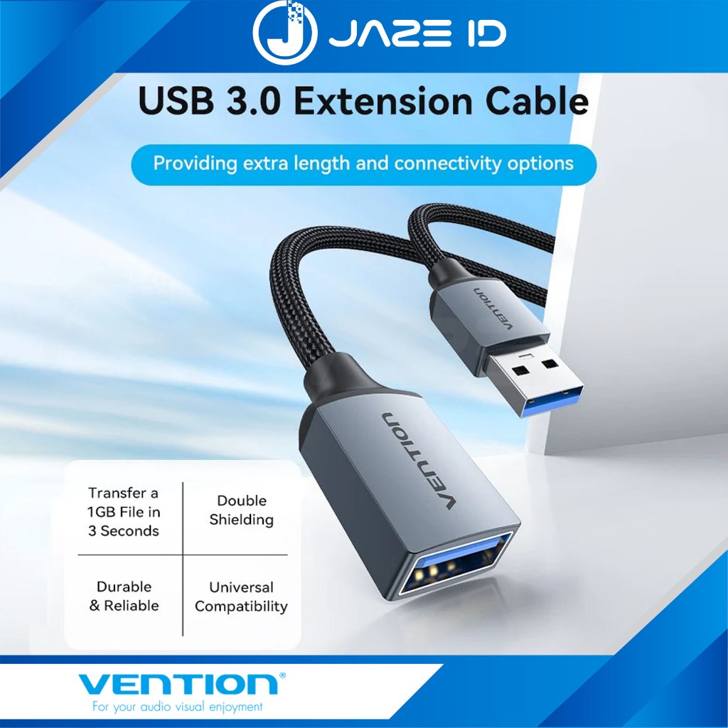 Jual Vention Kabel USB Extension 3.0 Male to Female Perpanjangan ...