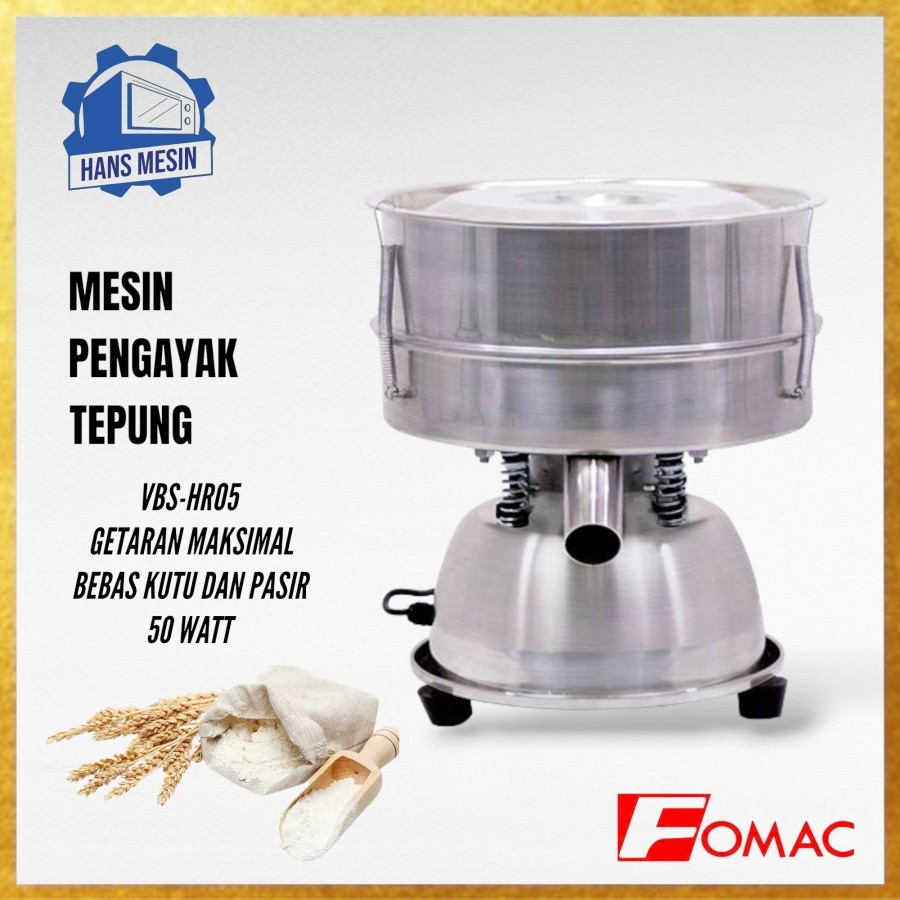 Jual Mesin Pengayak Tepung Electric Vibro Separator Fomac Vbs Hr