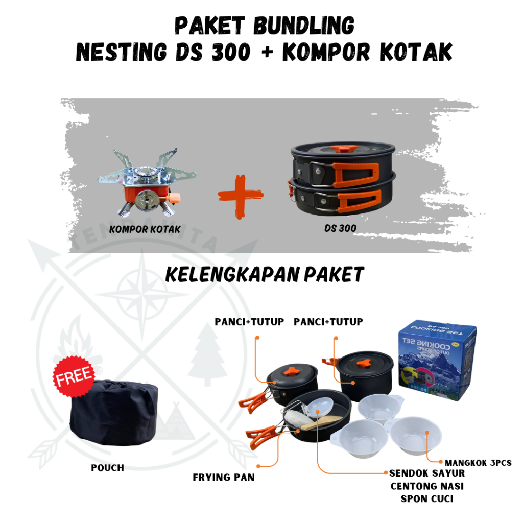 Jual Paket Cooking Set Kompor Tendaki Ds Ds Tc Tc Ts Ts