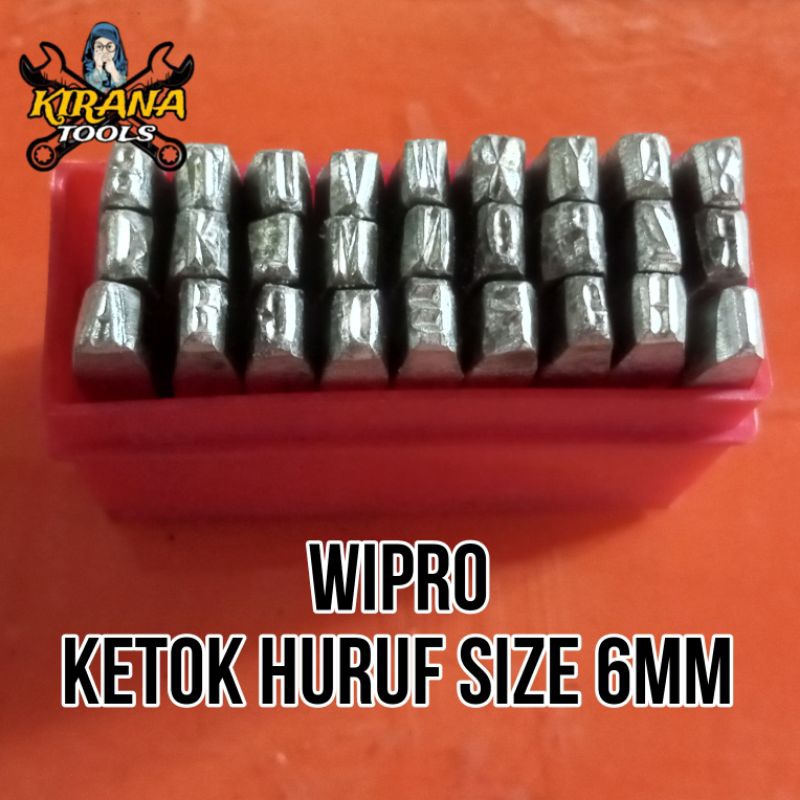 Jual Ketok Huruf Set A Z Ketok Angka Set 0 9 Size 6mm Shopee Indonesia