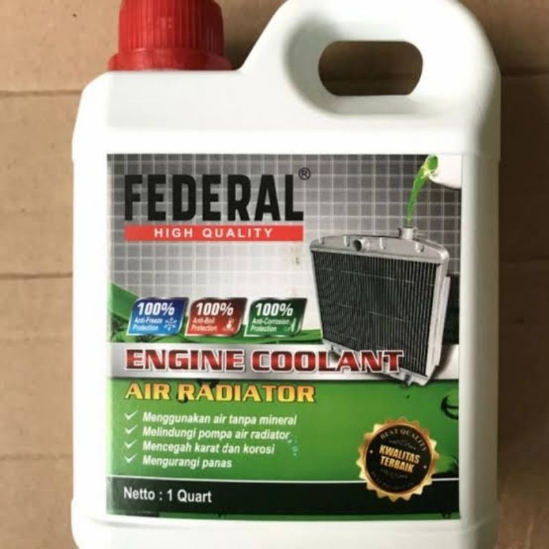Jual Air radiator coolant Federal 1 liter | Shopee Indonesia