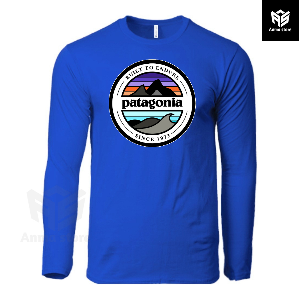 Kaos Baju Lengan Panjang Pendaki Gunung Patagonia Built To Endure
