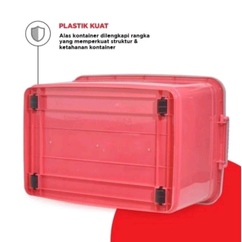 Jual Maspion Giga Container 80 Liter Dengan Tutup Dan Roda / Box ...