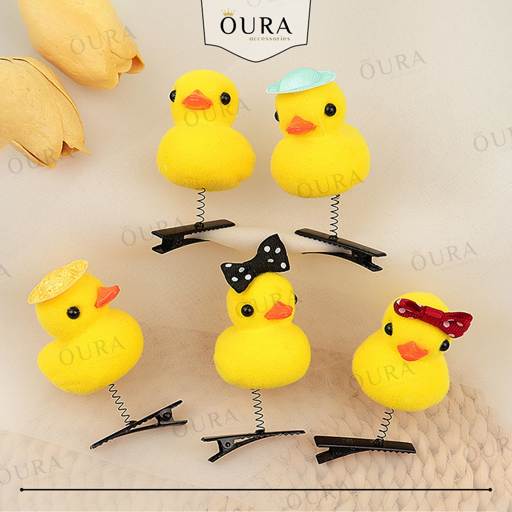 Jual Jepit Rambut Bentuk Bebek Pita Topi Hairclip Capybara
