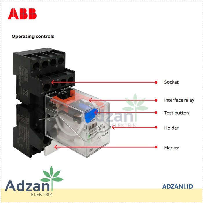 Jual ABB CR-MX230AC4L LED Pluggable Relay 4 CO 230VAC 1SVR405633R3100 ...