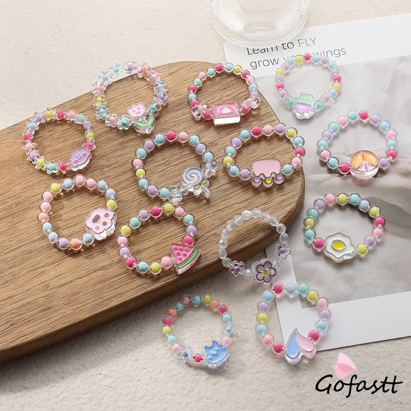 Jual COD Bracelet Gelang Tangan Lucu Aesthetic Ikat Rambut Manik-Manik ...