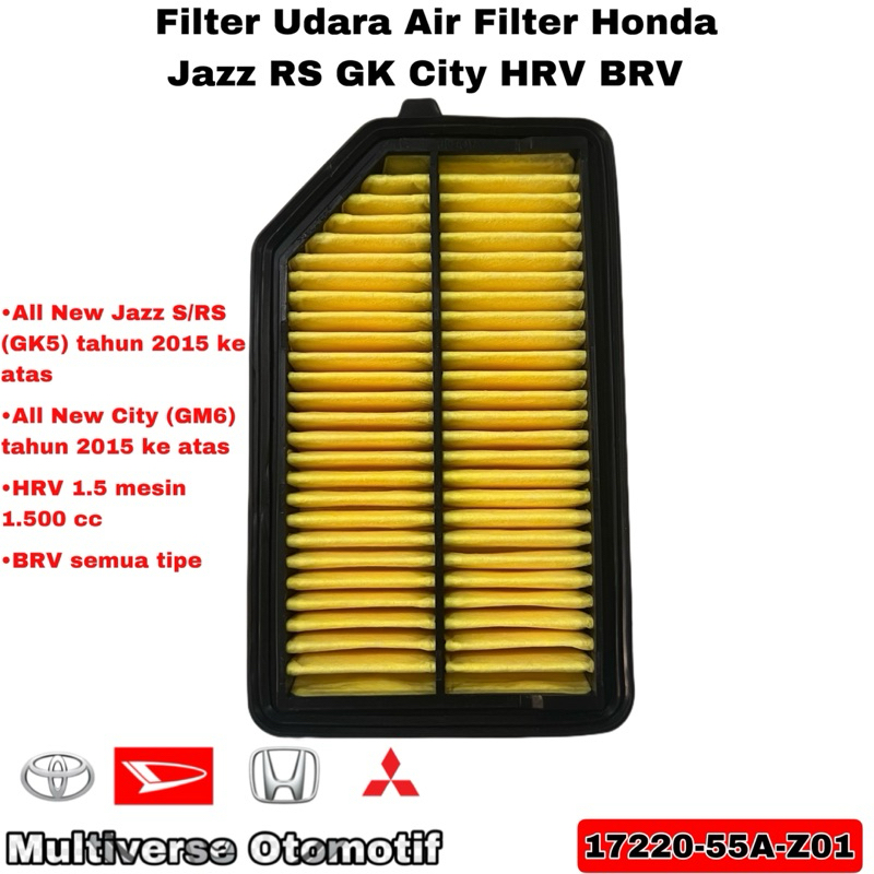 Jual Filter Udara Air Filter Honda Jazz RS GK City HRV BRV Original ...
