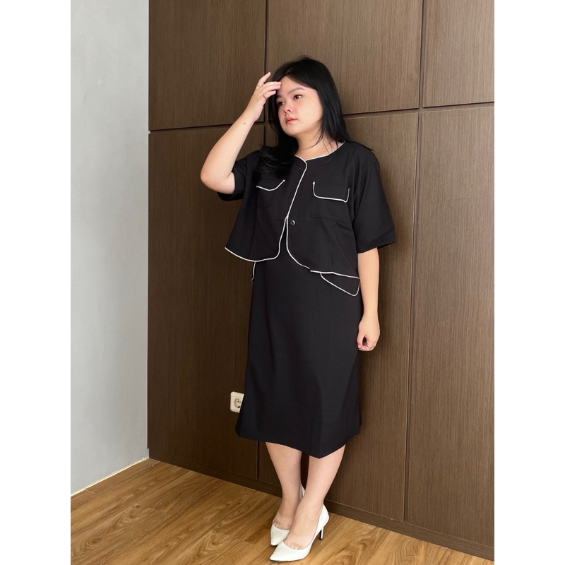Jual Louwthelabel | Ruka Dress | dress bigsize | Shopee Indonesia